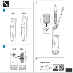 Geberit ND vypouštěcí ventil pro nádržku 8cm Sigma a UP700  242.416.00.1 (242.416.00.1)