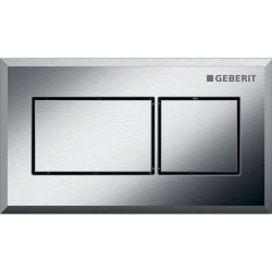 GEBERIT - Oddálené ovládání pneumatické, pro splachovací nádržku Sigma 8 cm pod omítku, kartáčovaný chrom (116.053.GH.1)