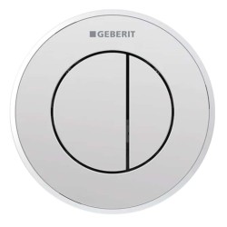 GEBERIT - Oddálené ovládání splachování typ 10, 2-činné, pro nádržku pod omítku 8 cm, lesklý chrom (116.056.KH.1)