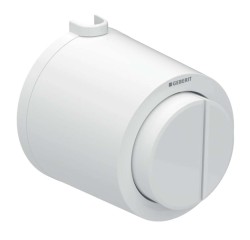 GEBERIT - Oddálené ovládání splachování WC, pneumatické, 2-činné splachování, alpská bílá (116.049.11.1)