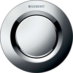 GEBERIT - Oddálené ovládání typ 01, pneumatické, pro 1 množství splachování, lesklý chrom (116.040.21.1)