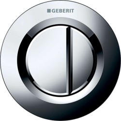 GEBERIT - Oddálené ovládání typ 01, pneumatické, pro 2 množství splachování, lesklý chrom (116.042.21.1)