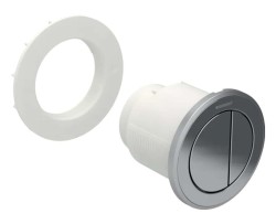GEBERIT - Oddálené ovládání typ 10, pneumatické, pro 2 množství splachování, kartáčovaná nerez (116.057.SN.1)