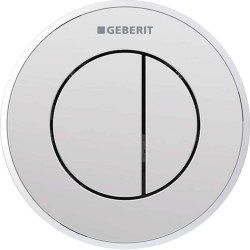 GEBERIT - Oddálené ovládání typ 10, pneumatické, pro 2 množství splachování, lesklý chrom/matný chrom (116.055.KH.1)