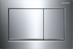 GEBERIT - Omega30 Ovládací tlačítko splachování, lesklý chrom/chrom mat (115.080.KH.1)
