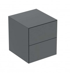 GEBERIT - ONE Boční skříňka 45x49x47 cm, 2 zásuvky, lávová (505.077.00.3)