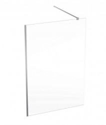 GEBERIT - ONE Sprchová stěna Walk-In 140x200 cm, stříbrná/čiré sklo (560.169.00.2)