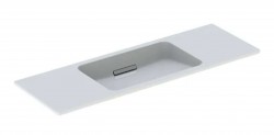 GEBERIT - ONE Umyvadlo 120x40x13 cm, bez přepadu, bez otvoru pro baterii, vodorovný odtok, KeraTect, bílá (500.392.01.2)