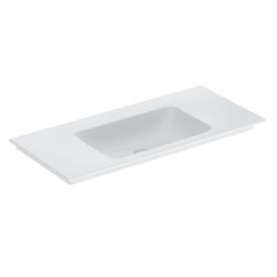 GEBERIT - ONE Umyvadlo nábytkové 105x48x14 cm, bez přepadu, bez otvoru pro baterii, KeraTect, bílá (505.011.01.4)