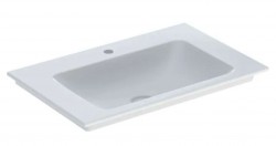 GEBERIT - ONE Umyvadlo nábytkové 75x48x14 cm, bez přepadu, s otvorem pro baterii, KeraTect, bílá (505.010.01.2)