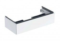 GEBERIT - ONE Umyvadlová skříňka 104x27x47 cm, 1 zásuvka, lesklá bílá (505.074.00.1)