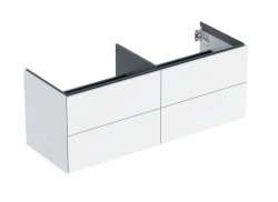 GEBERIT - ONE Umyvadlová skříňka, 133x50x47 cm, 4 zásuvky, lesklá bílá (505.266.00.1)