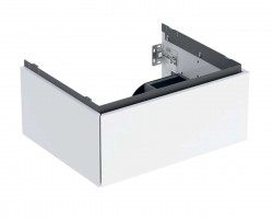 GEBERIT - ONE Umyvadlová skříňka 59x27x47 cm, 1 zásuvka, lesklá bílá (505.071.00.1)