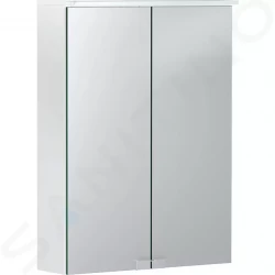 GEBERIT - Option Zrcadlová skříňka s osvětlením, 500x675x180 mm, bílá (500.257.00.1)