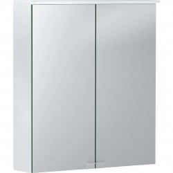 GEBERIT - Option Zrcadlová skříňka s osvětlením, 60x68x18 cm, bílá (500.273.00.1)