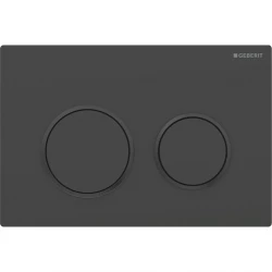 Geberit ovládací tlačítko OMEGA20 černá matná plast, pro modul WC 82 a 98 cm (115.085.16.1)