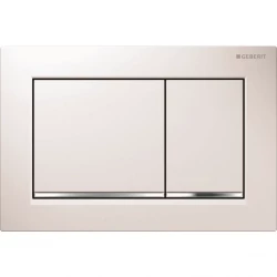 Geberit ovládací tlačítko OMEGA30 bílá/chromlesk/bílá plast pro modul WC 82 a 98 cm (115.080.KJ.1)