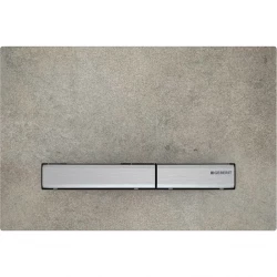 Geberit ovládací tlačítko SIGMA 50 dekor betonu kovová barva chrom 115.788.JV.2 (115.788.JV.2)