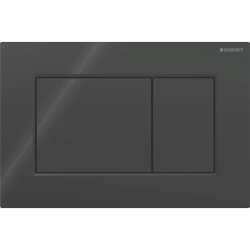 Geberit ovládací tlačítko SIGMA01 SQUARE černé HRANATÉ plast (115.660.DW.1)