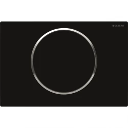 Geberit ovládací tlačítko SIGMA10 černálesk/chromlesk/černálesk plast Start/Stop (115.758.KM.5)