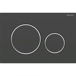 Geberit ovládací tlačítko SIGMA20 černámat/chromlesk/černámat plastová (115.882.14.1)