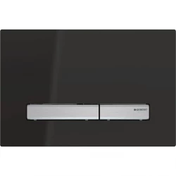 Geberit ovládací tlačítko SIGMA50 černá/ chrom, kov-plast (115.788.DW.2)