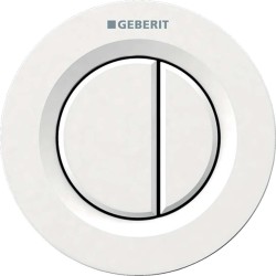 GEBERIT - Ovládání splachování pneumatické, pro 2 množství splachování, alpská bílá (116.042.11.1)