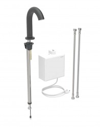 GEBERIT - Piave Elektronická termostatická umyvadlová baterie, síťové napájení, easy to clean, matná černá (116.167.14.1)