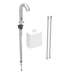 GEBERIT - Piave Elektronická umyvadlová baterie, bateriové napájení, easy to clean, kartáčovaný nerez (116.164.SN.1)