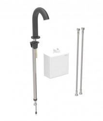 GEBERIT - Piave Elektronická umyvadlová baterie, bateriové napájení, easy to clean, matná černá (116.164.14.1)