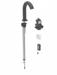 GEBERIT - Piave Elektronická umyvadlová baterie, bateriové napájení, easy to clean, matná černá (116.184.14.1)