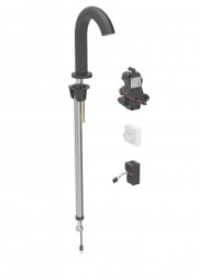 GEBERIT - Piave Elektronická umyvadlová baterie, síťové napájení, easy to clean, matná černá (116.182.14.1)