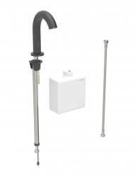 GEBERIT - Piave Elektronický umyvadlový ventil, bateriové napájení, easy to clean, matná černá (116.163.14.1)