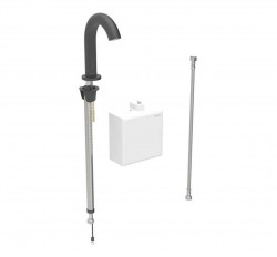 GEBERIT - Piave Elektronický umyvadlový ventil, napájení z generátoru, easy to clean, Bluetooth, matná černá (116.165.14.1)