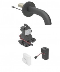 GEBERIT - Piave Elektronický umyvadlový ventil pod omítku, síťové napájení, easy to clean, matná černá (116.281.14.1)