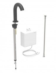 GEBERIT - Piave Elektronický umyvadlový ventil, síťové napájení, easy to clean, matná černá (116.161.14.1)