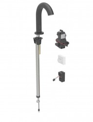 GEBERIT - Piave Elektronický umyvadlový ventil, síťové napájení, easy to clean, matná černá (116.181.14.1)