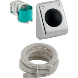 GEBERIT - Pneumatické nástěnné nožní ovládání splachování, nerez ocel (115.918.00.1)