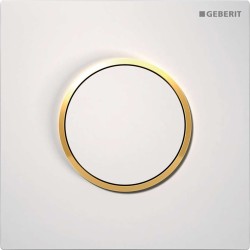 GEBERIT - Pneumatické ovládání splachování pisoáru typ 10, bílá/zlatá (116.015.KK.1)