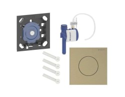 GEBERIT - Pneumatické ovládání splachování pisoáru typ 40, easy to clean, kartáčovaná mosaz (116.014.QF.1)