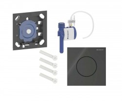 GEBERIT - Pneumatické ovládání splachování pisoáru typ 40, sklo/černá (116.014.SJ.1)