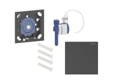 GEBERIT - Pneumatické ovládání splachování pisoáru typu 40, easy to clean, kartáčovaný černý chrom (116.217.QD.1)