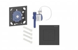 GEBERIT - Pneumatické ovládání splachování pisoáru typu 40, easy to clean, matná černá (116.217.14.1)