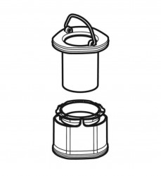 GEBERIT - Ponorná trubka a nosič (240.568.00.1)