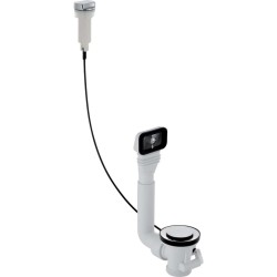 GEBERIT - Připojení výpusti a přepadu dřezu, s otočným ovládáním G 1 1/2, lesklý chrom (152.929.20.1)