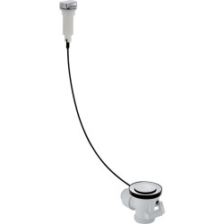 GEBERIT - Připojení výpusti dřezu, s otočným ovládáním G 1 1/2, lesklý chrom (152.931.20.1)