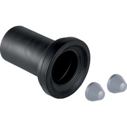 GEBERIT - Připojovací trubka s manžetou a krycími víčky, d 90 mm (152.425.46.1)