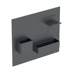GEBERIT - Příslušenství Magnetická tabule s přihrádkami, 45x39 cm, matná láva (500.649.JK.2)