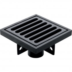 GEBERIT - Příslušenství Podlahová vpusť PE, s roštem 15x15 cm (361.666.16.1)