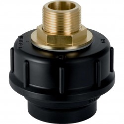 GEBERIT - Příslušenství Přechodová spojka s vnějším závitem a šroubením, DN40, G 1 (152.978.00.1)